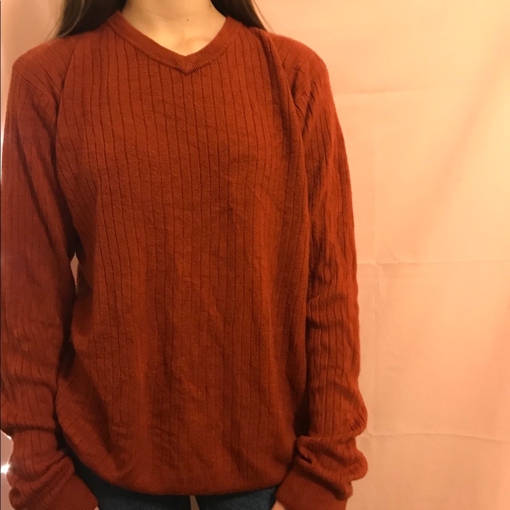 Vintage Women’s Dark Orange sweater
